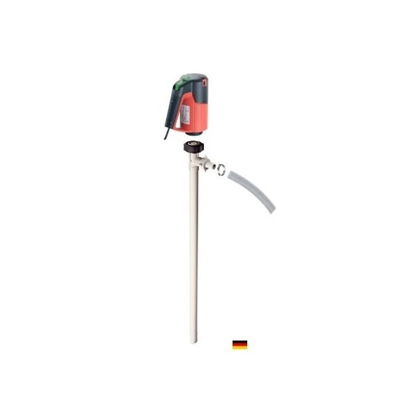 Flux Electric Operated Drum Pump, Drum Pump Tube, Polypropylene, 60" Long, Electric Motor, 120V, 60Hz 24-ZORO0117 - main